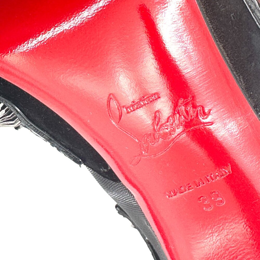 Christian Louboutin MULATIAG 100 Spiked Stud Mule Slide Heels Sandals Shoe - Picture 15 of 16